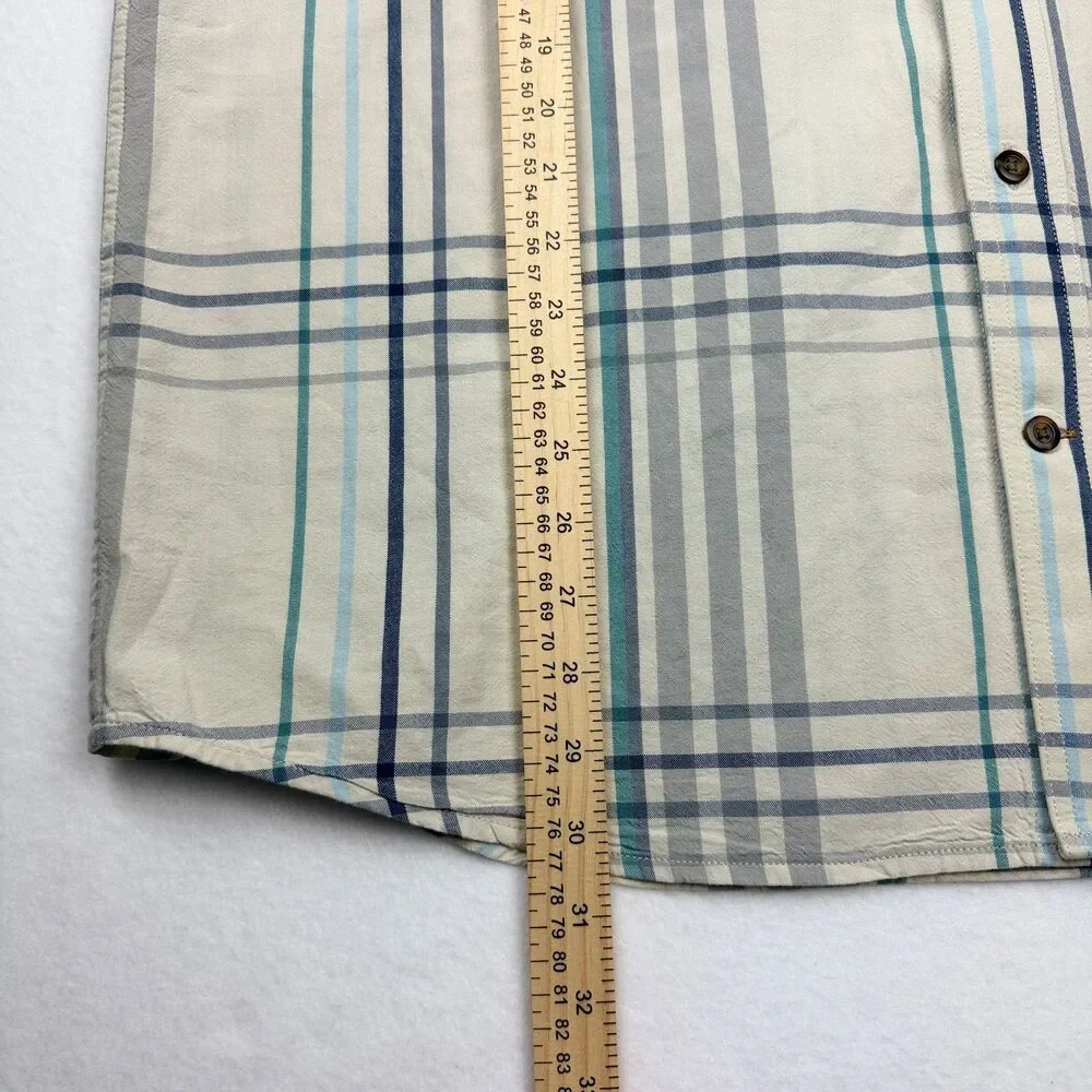 Carhartt Loose Fit Plaid Cotton Work Shirt Large
